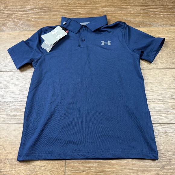 Under Armour Boys Youth Small Polo Shirt Bundle, NWT x 1, Navy/Black, Athletic - Picture 2 of 16